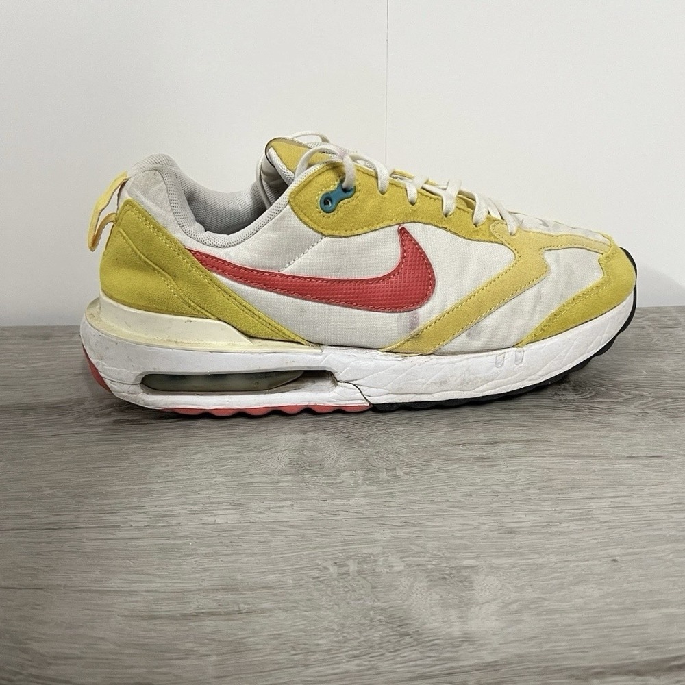 Nike Air Max Pre-Day Mens 8.5 Yellow Red White Retro Running Shoes DQ7643-700
